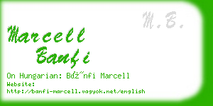 marcell banfi business card